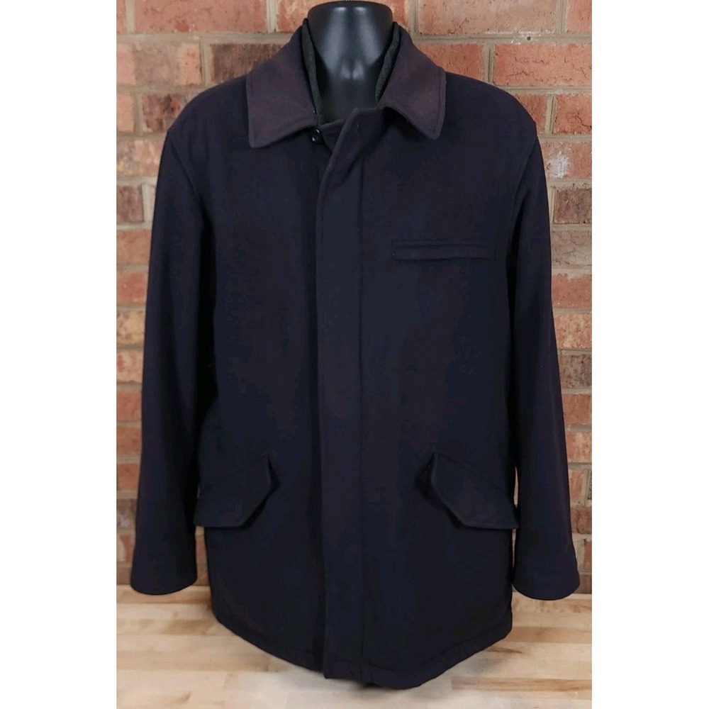 Ermenegildo Zegna S Sport Jacket Mens Medium Blue Wool Coat Lined Italy Made